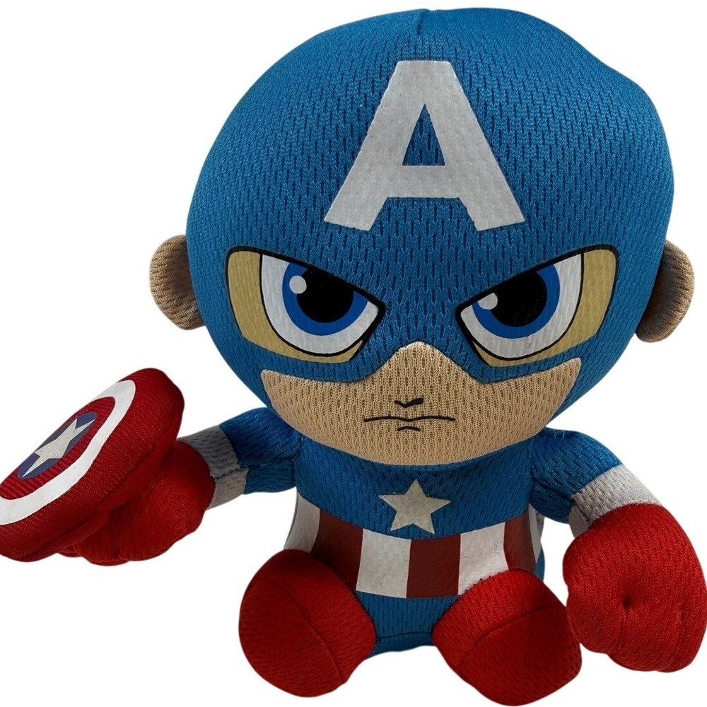 Ty Marvel Captain‎ America Beanie Baby Plush 6 Inch Superhero Toy 2021